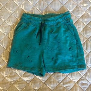 TODDLER BOYS COTTON ON KIDS SKATER TEAL SHORTS 4T
